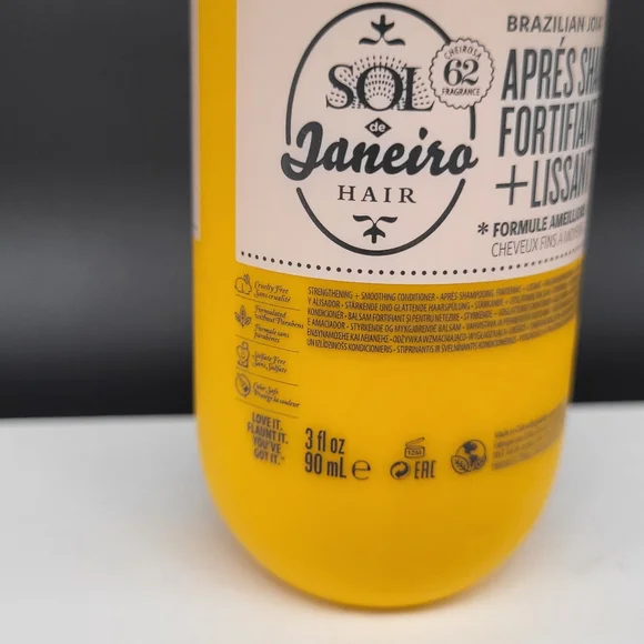 Sol de Janeiro Strengthening+Smoothing Conditioner For Fine/Med Hair, 3oz, New - Picture 3 of 3